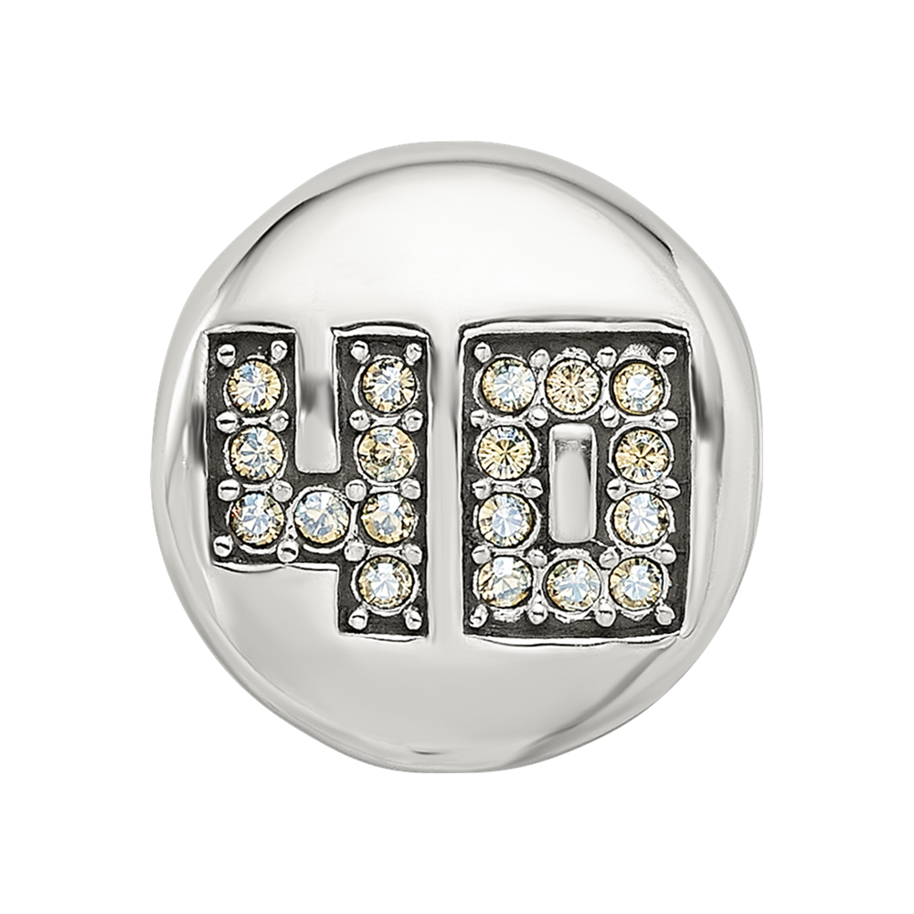Sterling Silver Reflections Crystals Fabulous 40 Bead