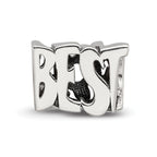 Sterling Silver Reflections Best Mom Two Sided Bead
