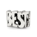 Sterling Silver Reflections Best Mom Two Sided Bead
