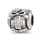 Sterling Silver Reflections Crystals Birthday Collage Bead