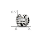 Sterling Silver Reflections Crystals Birthday Collage Bead