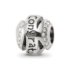 Sterling Silver Reflections Crytal Congratulations Bead