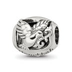 Sterling Silver Reflections Crystals Happy Hanukkah Bead