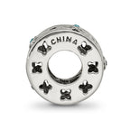 Sterling Silver Reflections Moroccan Lattice with crystals Bead