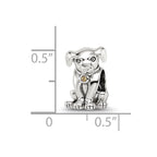 Sterling Silver Reflections Crystal Lab Puppy Bead