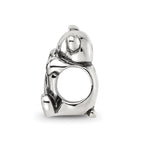 Sterling Silver Reflections Crystals Teddy Bear Bead
