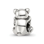 Sterling Silver Reflections Crystals Teddy Bear Bead