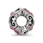 Sterling Silver Reflections with Crystals Renaissance Bead