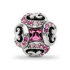 Sterling Silver Reflections with Crystals Renaissance Bead