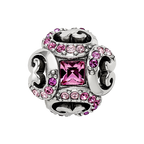 Sterling Silver Reflections with Crystals Renaissance Bead