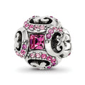 Sterling Silver Reflections with Crystals Renaissance Bead