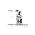 Sterling Silver Reflections Golf Bag Bead