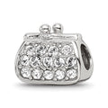 Sterling Silver Reflections Enamel Crystal Purse Bead