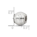 Sterling Silver Reflections Diamond Cut Bead