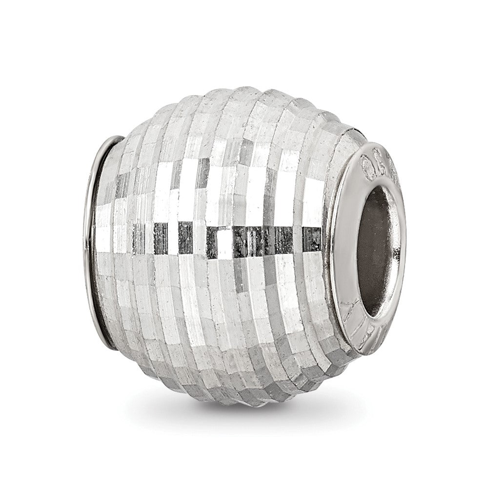 Sterling Silver Reflections Diamond Cut Bead