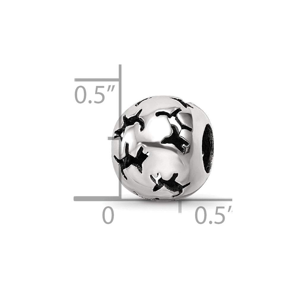 Sterling Silver Reflections Cutout Dog Bead