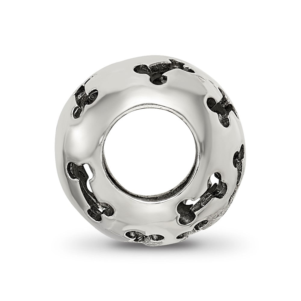 Sterling Silver Reflections Cutout Dog Bone Bead