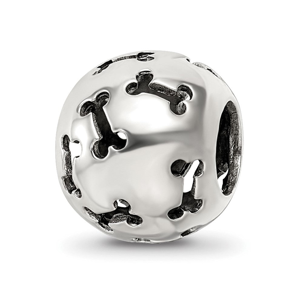Sterling Silver Reflections Cutout Dog Bone Bead