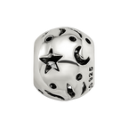 Sterling Silver Reflections Sun Moon Stars Bead