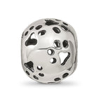 Sterling Silver Reflections Cutout Paw Prints Bead