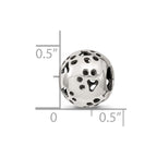 Sterling Silver Reflections Cutout Paw Prints Bead