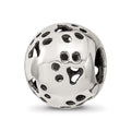 Sterling Silver Reflections Cutout Paw Prints Bead