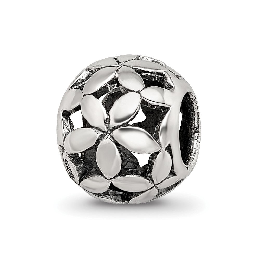 Sterling Silver Reflections Flower of Life Bead