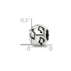 Sterling Silver Reflections Cutout Music Note Bead