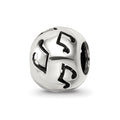 Sterling Silver Reflections Cutout Music Note Bead