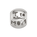 Sterling Silver Reflections Cutout I Heart Mom Bead