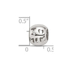 Sterling Silver Reflections Cutout I Heart Mom Bead