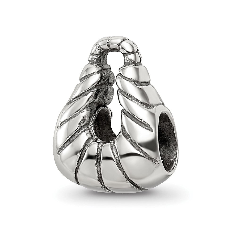 Sterling Silver Reflections Striped Handbag Bead