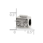 Sterling Silver Reflections Boombox Bead