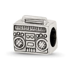 Sterling Silver Reflections Boombox Bead
