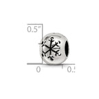 Sterling Silver Reflections Cutout Snowflake Bead