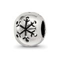 Sterling Silver Reflections Cutout Snowflake Bead