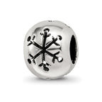 Sterling Silver Reflections Cutout Snowflake Bead