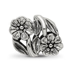 Sterling Silver Reflections Flowers Bead