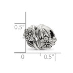 Sterling Silver Reflections Flowers Bead