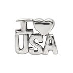 Sterling Silver Reflections I HEART USA Bead