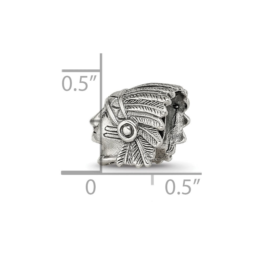 Sterling Silver Reflections Chief Bead