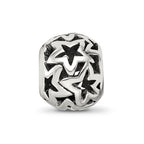 Sterling Silver Reflections Cutout Stars Bead