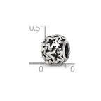 Sterling Silver Reflections Cutout Stars Bead