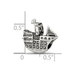 Sterling Silver Reflections Pirate Ship Bead