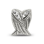 Sterling Silver Reflections Preciosa Crystal Wings Bead