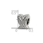 Sterling Silver Reflections Preciosa Crystal Wings Bead