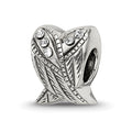 Sterling Silver Reflections Preciosa Crystal Wings Bead