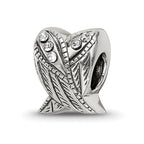 Sterling Silver Reflections Preciosa Crystal Wings Bead