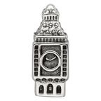 Sterling Silver Reflections Big Ben Clock Bead