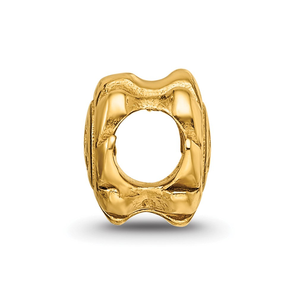 Sterling Silver Gold-plated Reflections Smiling Sun Bead
